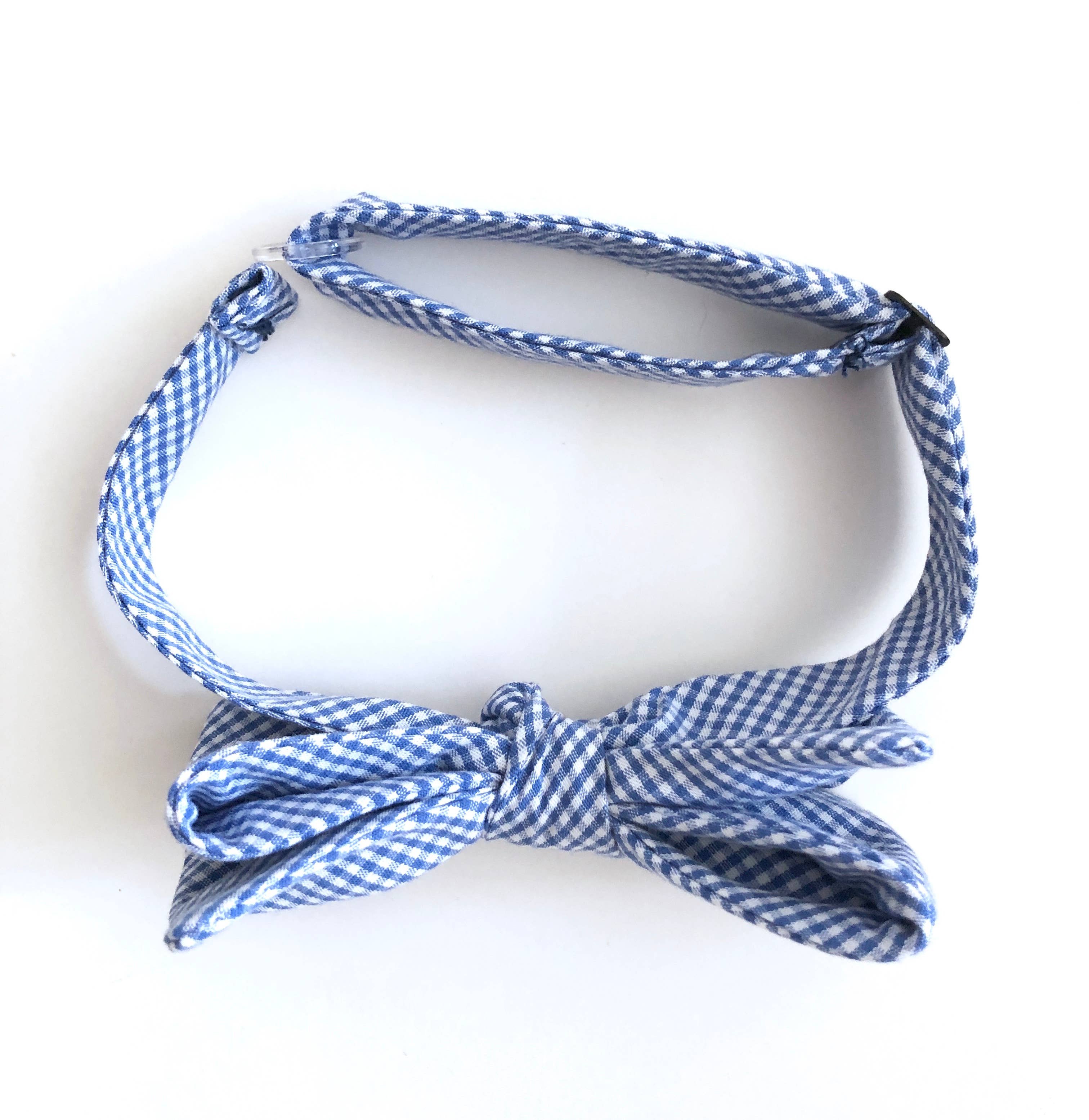 Lindsay Brook Designs - Wholesale Bow Tie - Men's - Blue Gingham Bow Tie1