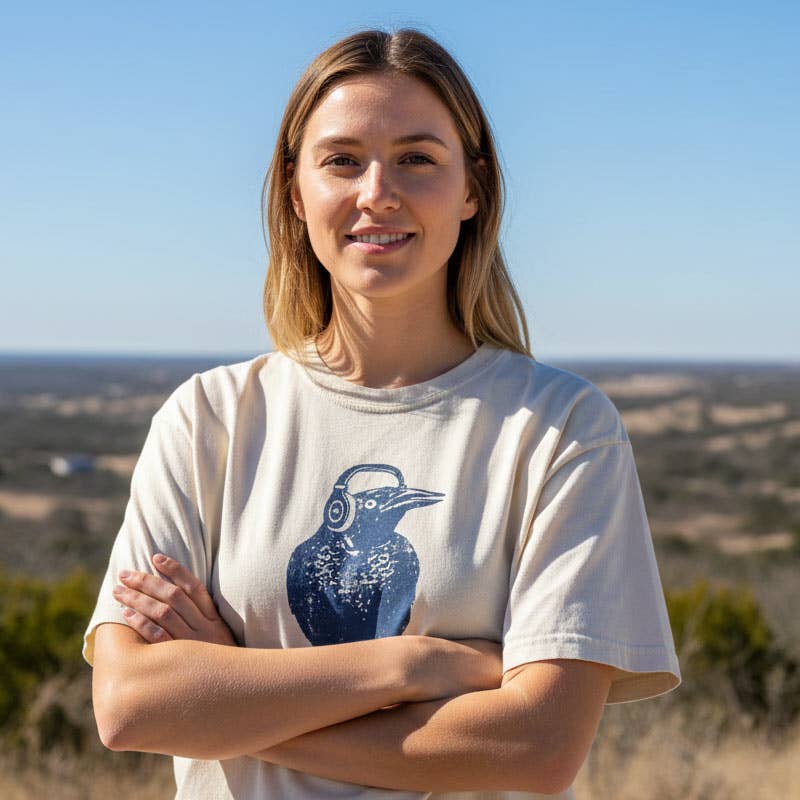 Gusto Graphic Tees - Wholesale Screen Printed T-Shirt - Unisex - Beats Austin Grackle T-Shirt | Comfort Colors 17171