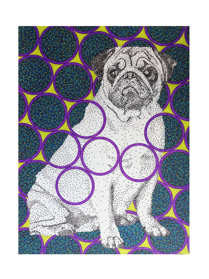 Pug Art Print for wholesale by artisticle
