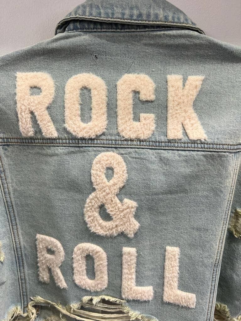 Trio Urban - Wholesale Denim Jacket - Women's - Rock and Roll Crop Denim Jacket11