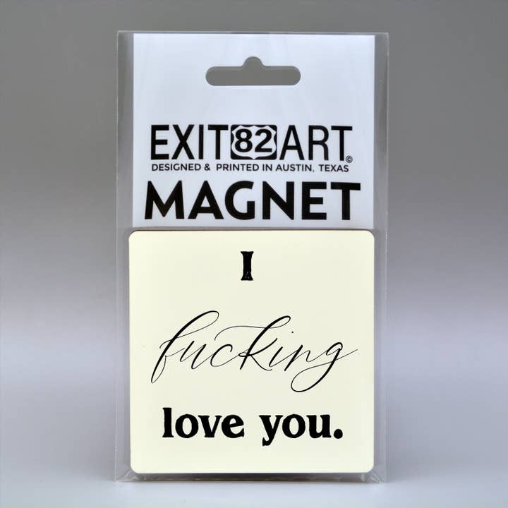 Imán de Nevera Cuadrado de 3" - Te Amo Jodidamente para venta al por mayor de EXIT82ART