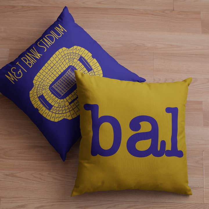 Stadium Prints by BTB - Vendita all'ingrosso Cuscini decorativi - Cuscini per stadio di calcio e città dei Baltimore Ravens