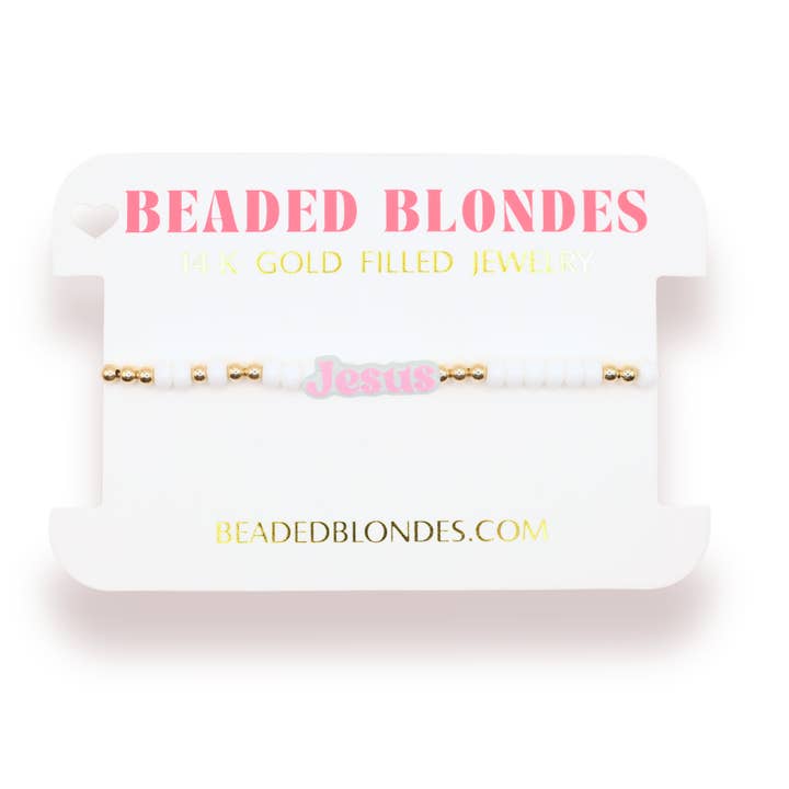 Beaded Blondes - Wholesale Beaded Bracelet - Jesus Sprinkle Bracelet
