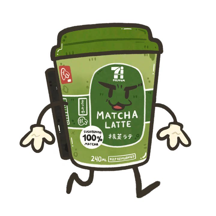 Matchan Vinyl Sticker for wholesale by sushiboiiiyy