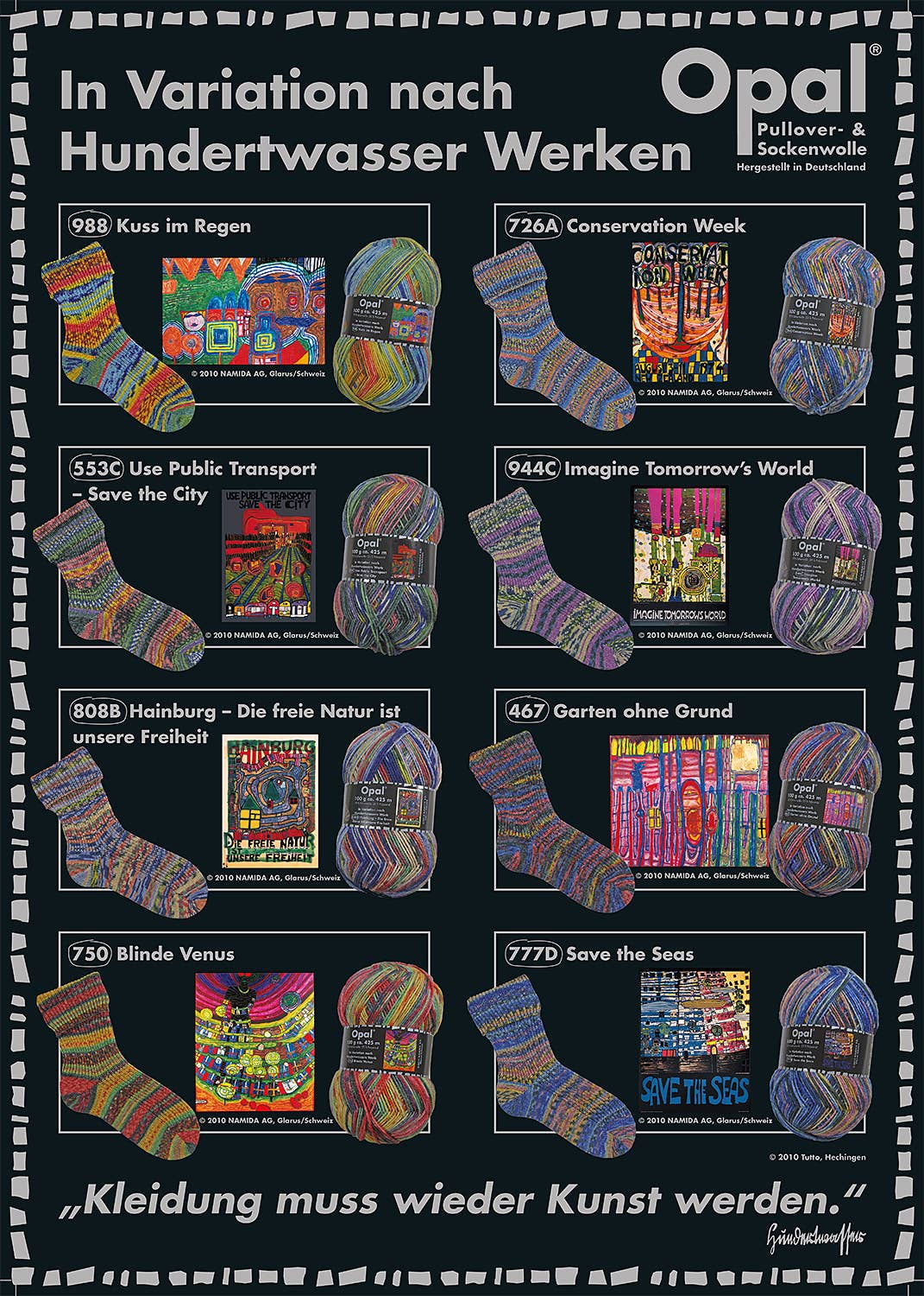 SCHULANA - Wholesale Yarn - OPAL sock yarn after Hundertwasser 4-ply17