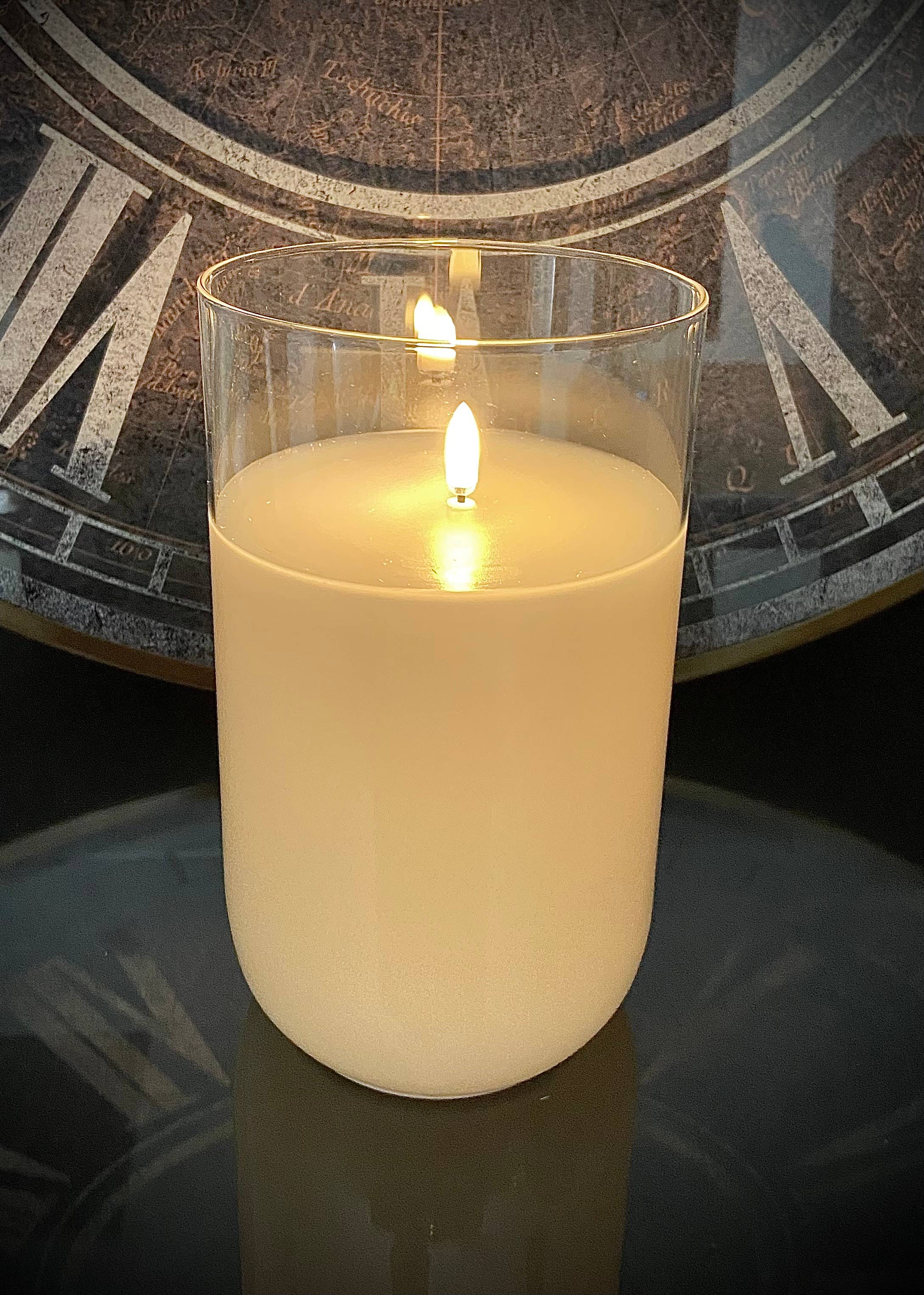 The Light Garden Collection - Wholesale Flameless Candle -  4.75x8" RADIANCE SILHOUETTE, SIMPLY IVORY0