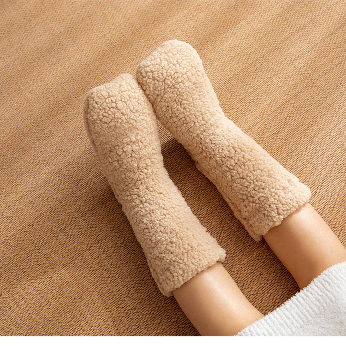 ACCITY - Wholesale Socks - Women's - WINTER WARM LEG COVERS PLUSH INDOOR SLIPPERS_CWMS07067
