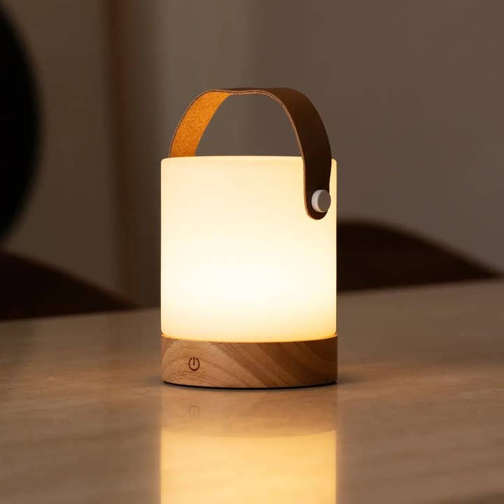 Avery Light Brown Rechargeable Table Lamp – Cordless, Dimmable & USB-C for wholesale by Tavellio