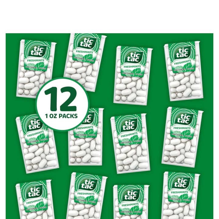 Majestic Wholesale - Wholesale Mints - Tic Tac Freshmint Breath Mints – 1oz, 12pk