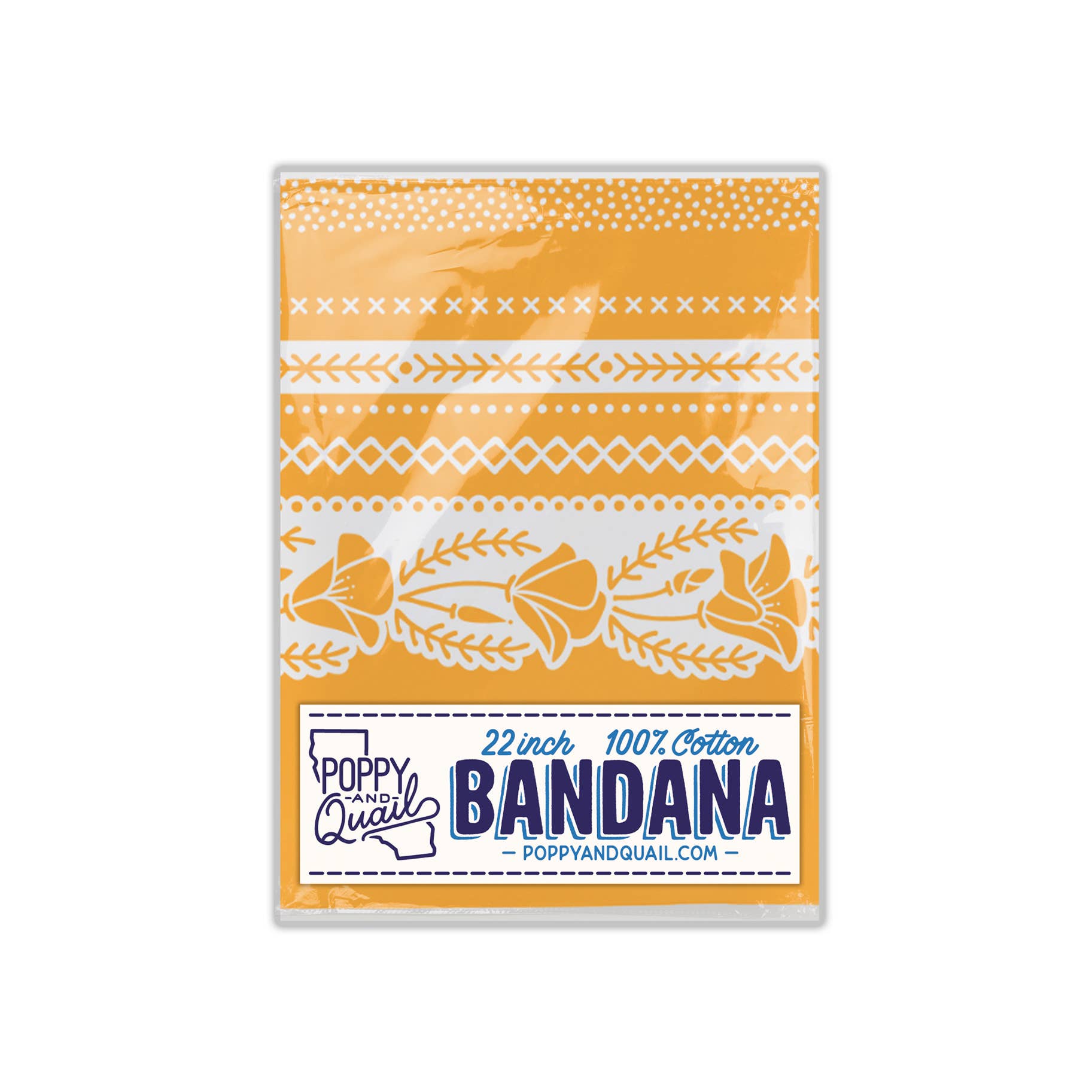 Poppy & Quail - Wholesale Bandana - Unisex - Poppy Bandana3