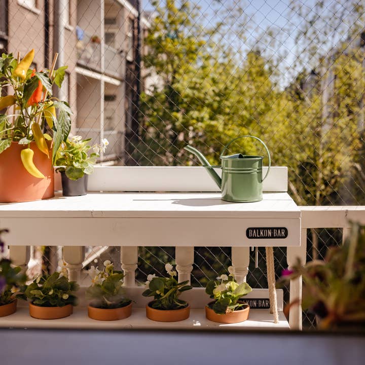 Balkonbar – Engroshandel Hængende plantekasse – Balkonbar hængende have i hvidvask3