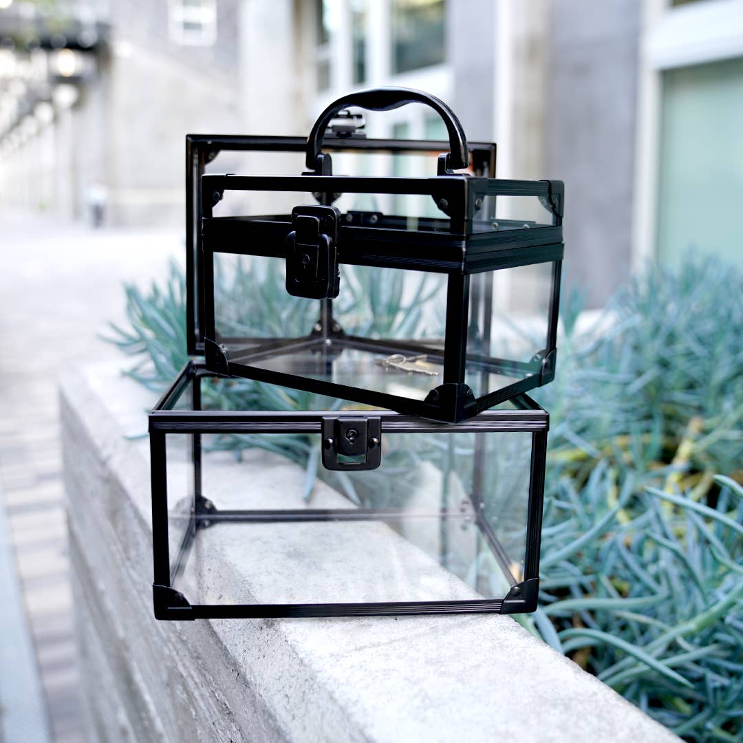 42POPS - Wholesale Makeup Storage Box - .2pc Set Locking Cosmetic Case w/ Key1