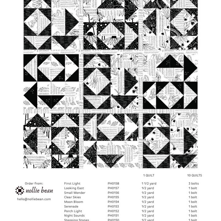 Nollie Bean - Wholesale Craft Sewing Kit - Harmont Quilt Pattern (Printed)5