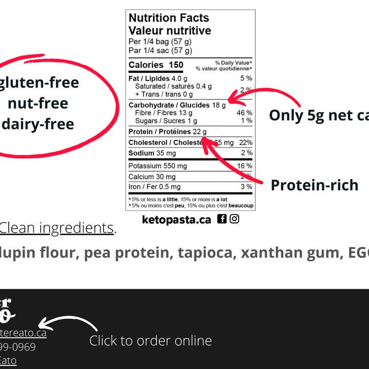 Alter Eat-o Inc. - Wholesale Pasta - Low Carb, Gluten Free, Keto, Protein Pasta6