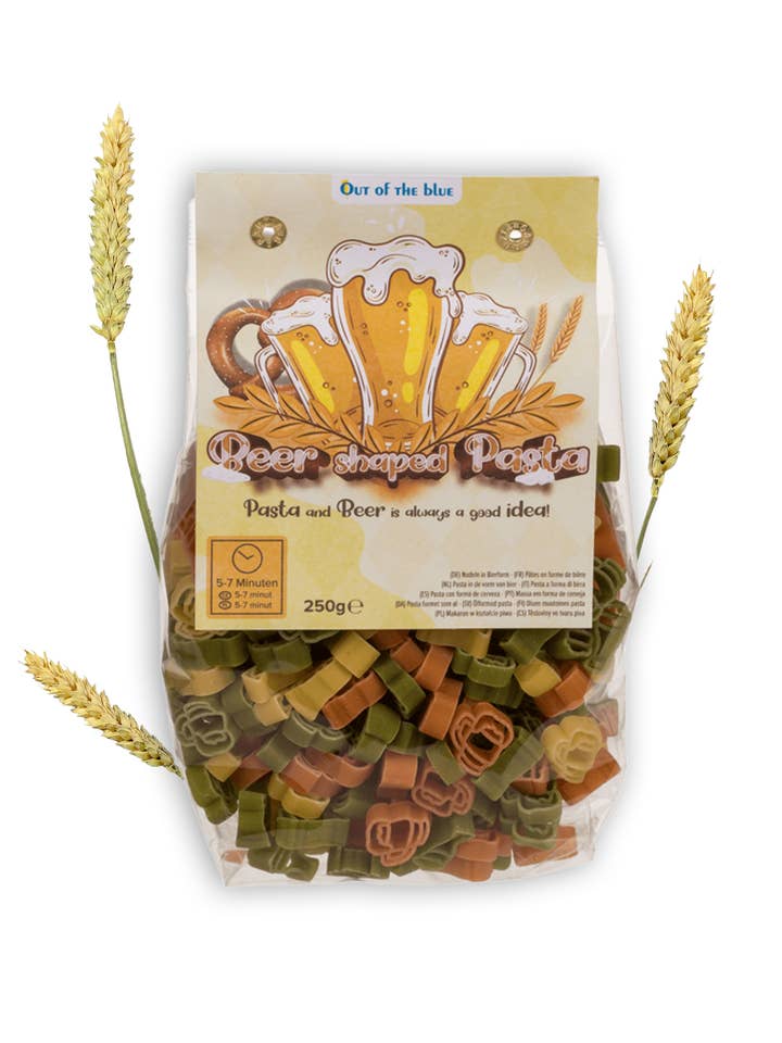 Pasta in the shape of a beer glass for wholesale by Close Up GmbH