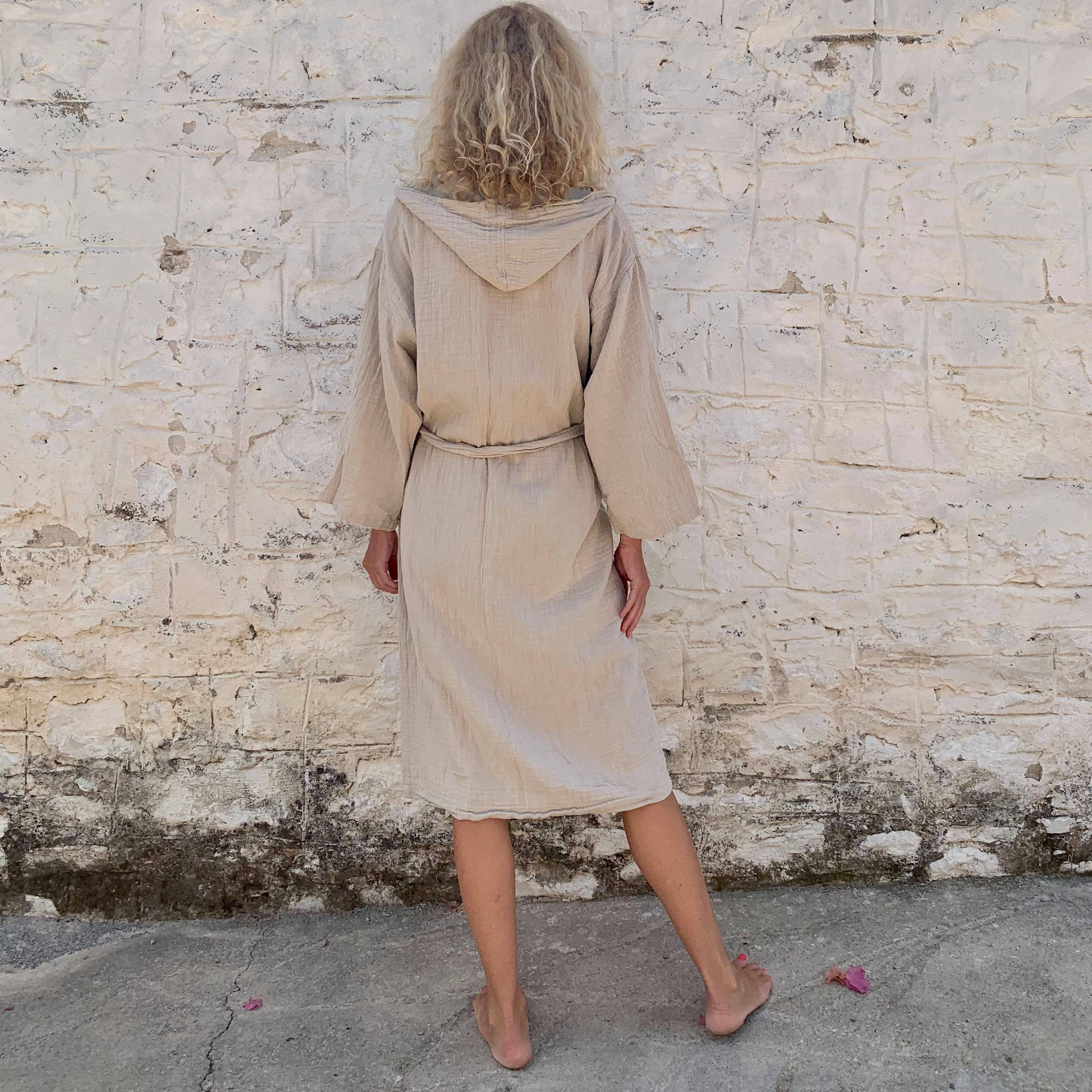 loom.ist – Robe - Mulher por atacado – Robe com Capuz de Musselina33