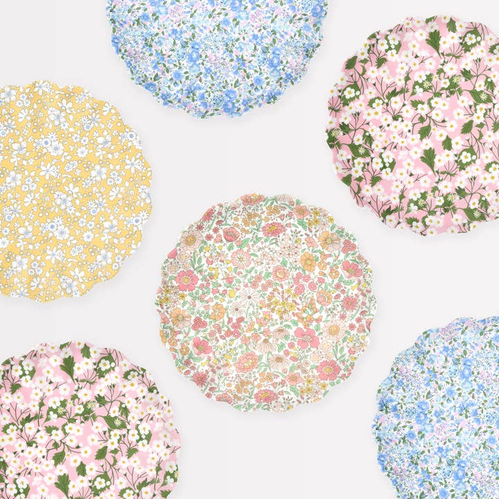 Meri Meri x Liberty Mixed Set Reusable Small Plates for wholesale by Meri Meri