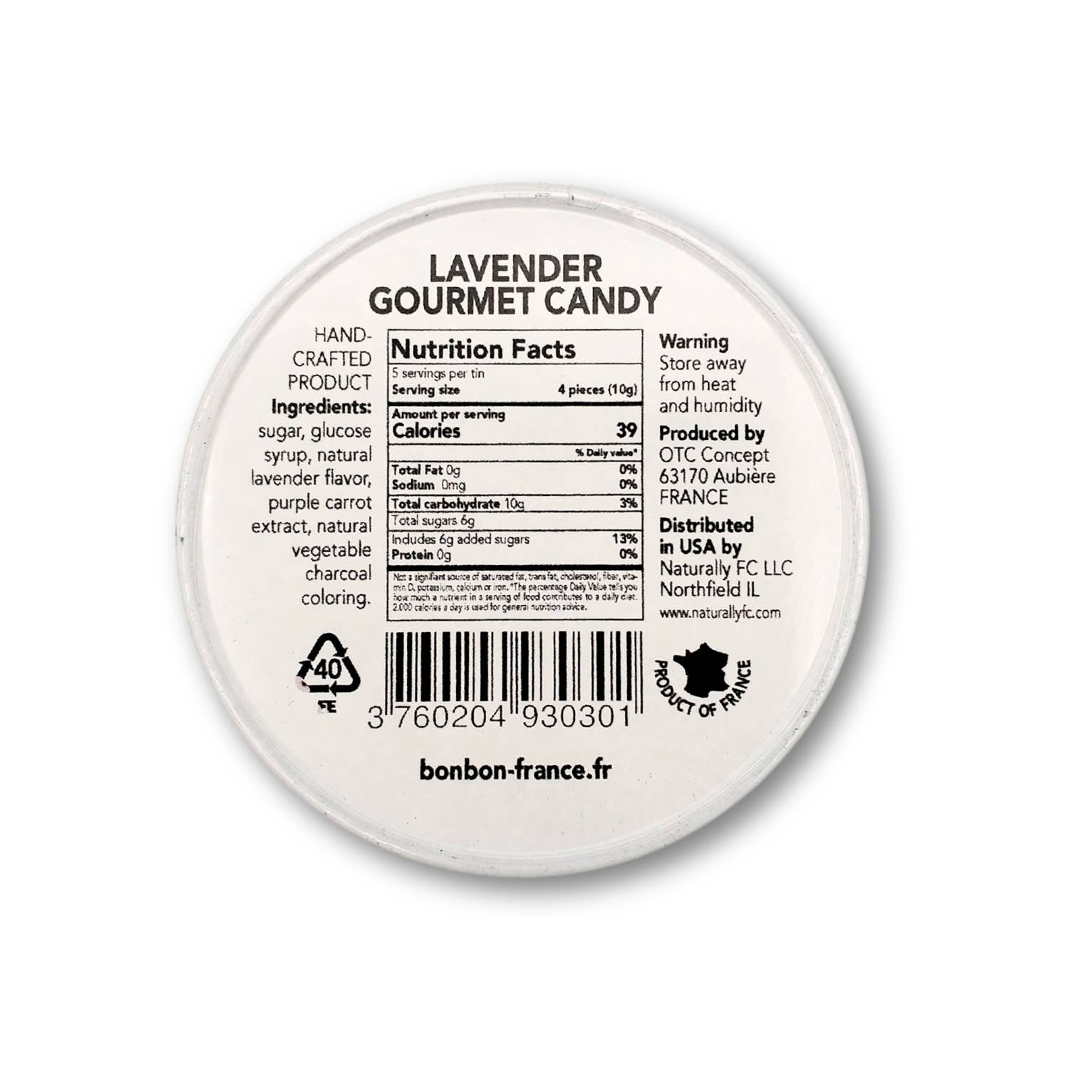Bonbon-France - Vente Bonbons durs - Saint-Ange Lavande5