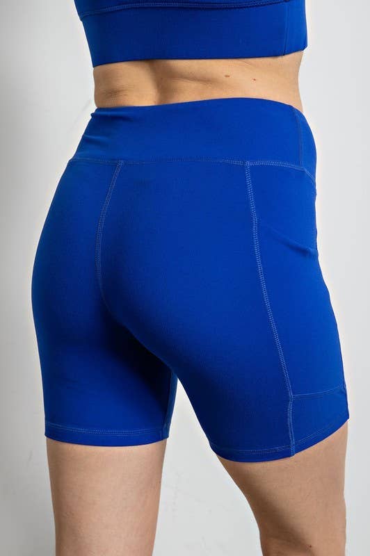 Sunday Morning - Wholesale Athletic Shorts - Women's - P406237-Butter Soft 6 Inch Biker Short with Pockets23