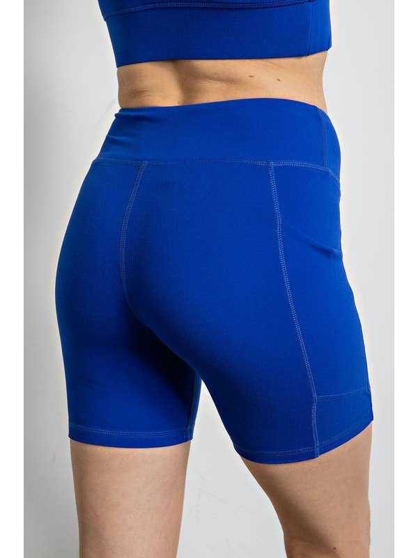 Sunday Morning - Wholesale Athletic Shorts - Women's - P406237-Butter Soft 6 Inch Biker Short with Pockets23