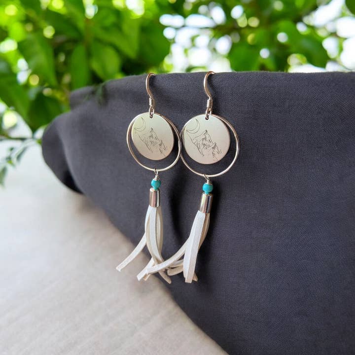 Buckaroo Bling LLC dba Bling Boheme - Wholesale Dangle Earrings - Handmade Sterling Silver Boho Earrings with Tassels