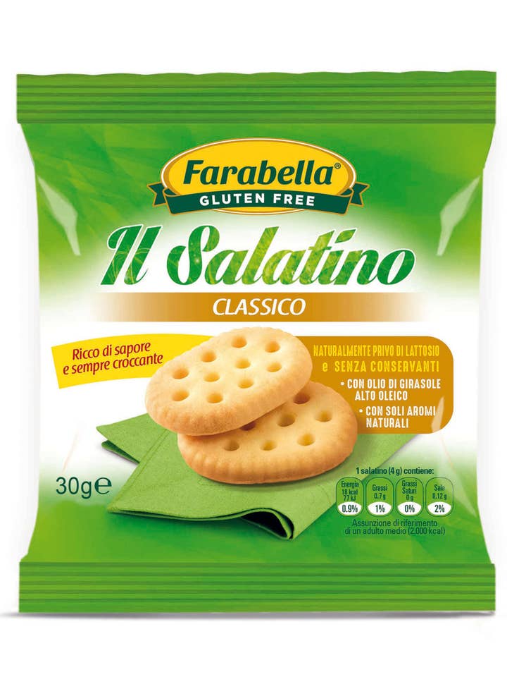 Craquelins sans gluten 30 g x 16 – Fabriqués en Italie pour la vente par Farabella