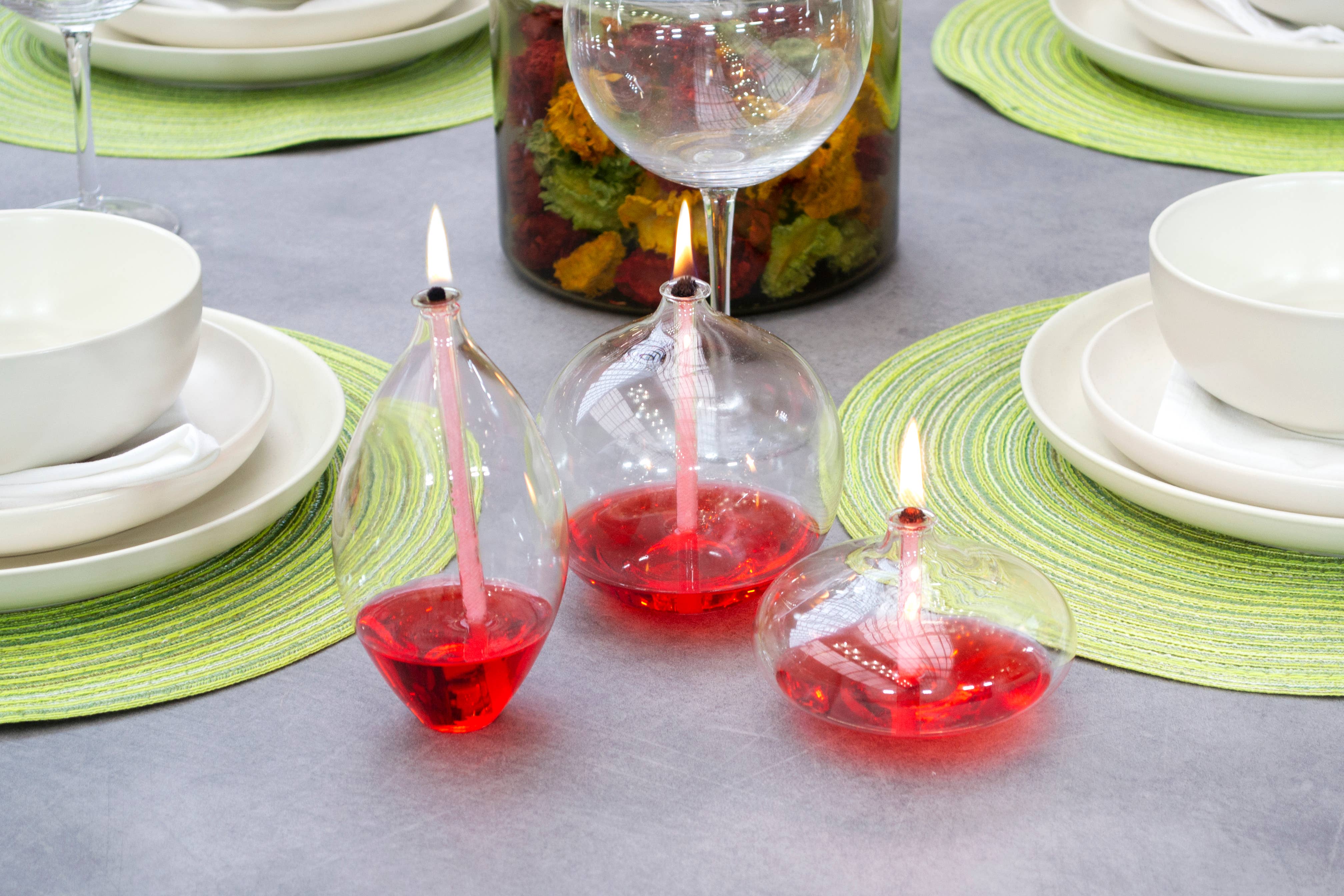 Bergs International – wholesale Novelty candle – Eden Lamp Set Transparent11