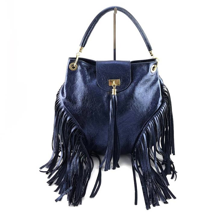 MILANO AMOUR - Wholesale Tote Bag - Women's - DOROTHEA LAMINATO FRANGE TOTE BAG8