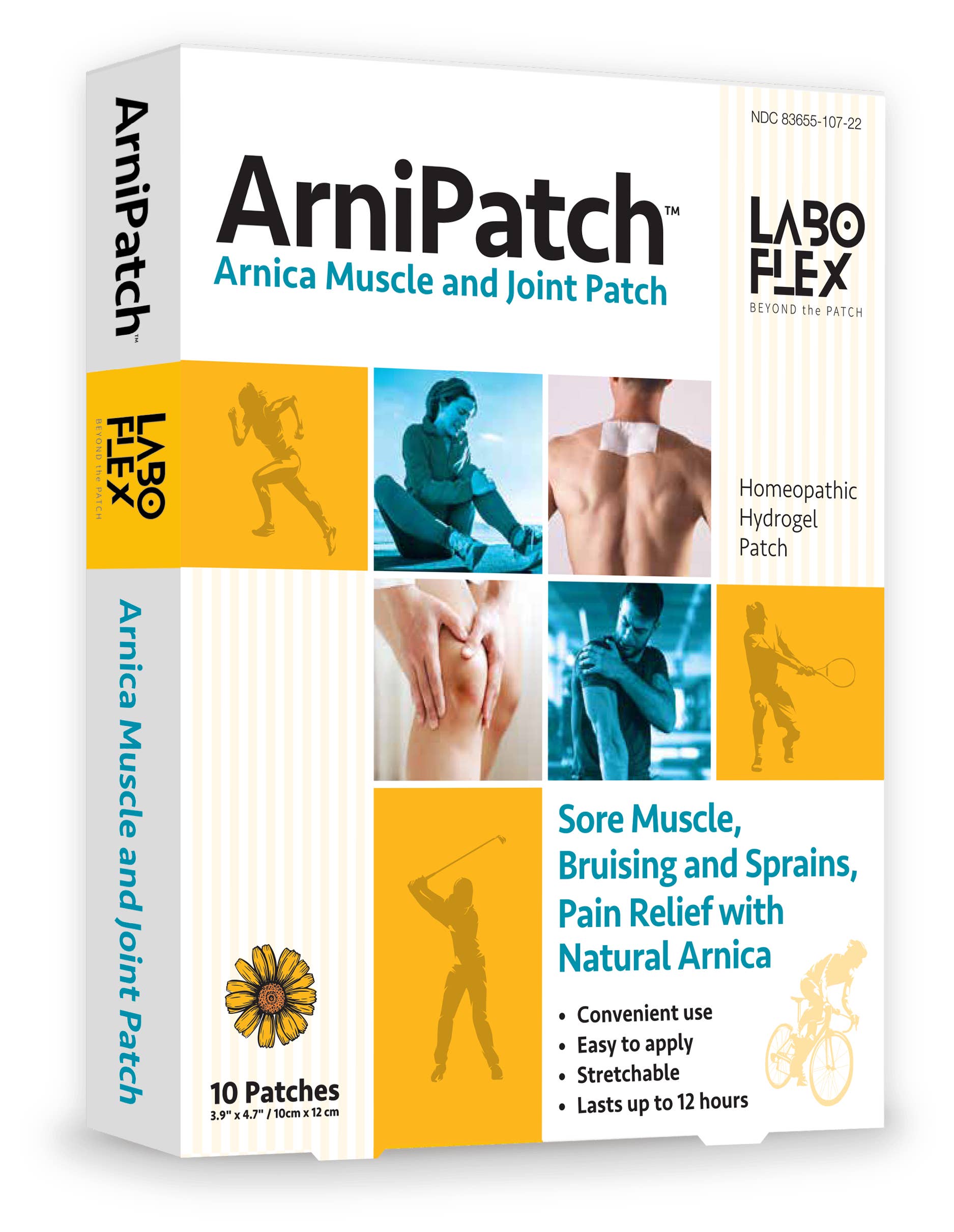 LaboFlex - Wholesale Topical Wellness Patches - ArniPatch Pain Relief Hydrogel Patch For Bruises & Soreness
