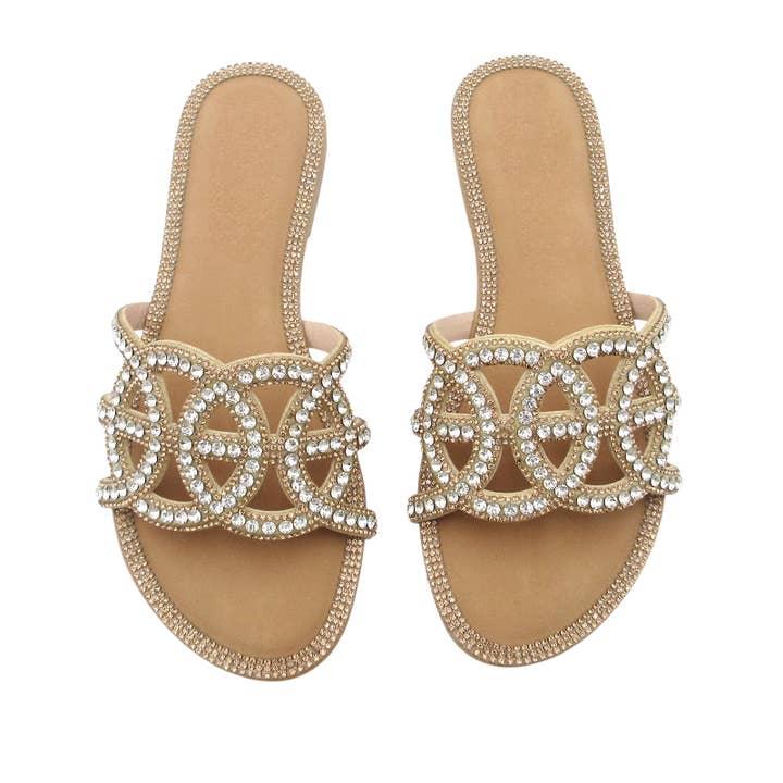 Glaze - Wholesale Sandals - Women's - HONEY-153 Women's Flat Sandals