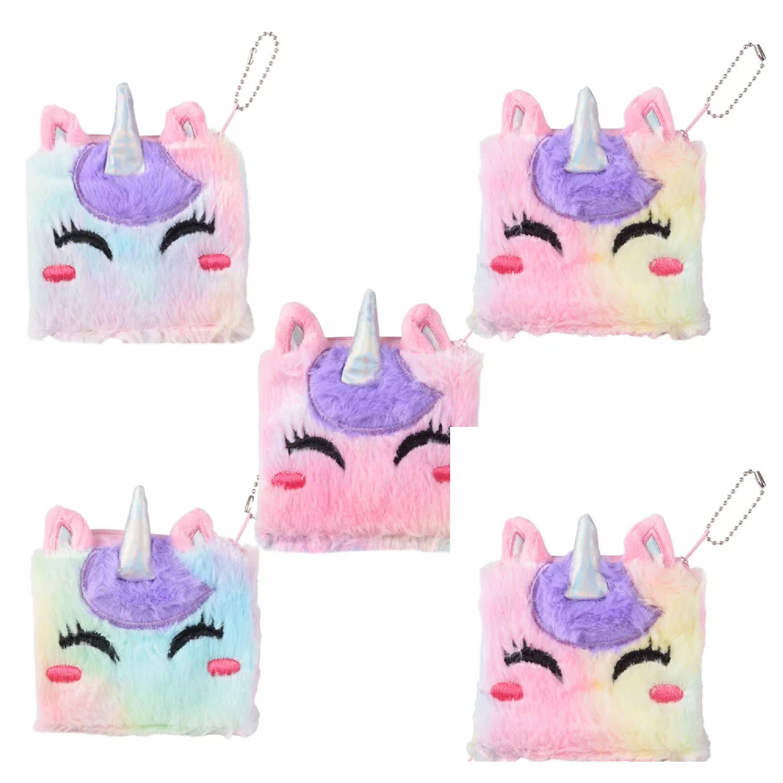 Buddha Yoga - Wholesale Coin purse – kids - Plush Unicorn Coin Purse In Bulk0