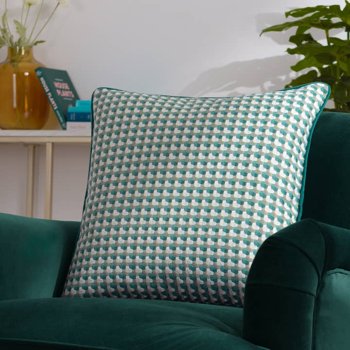 Marttel Cushion Teal for wholesale on Faire