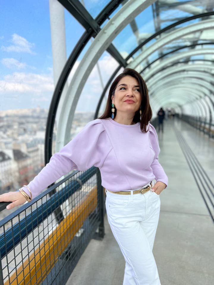 Clématisse Pattern - Wholesale Sweatshirt - Women's - Boss Sweat Butterfly4