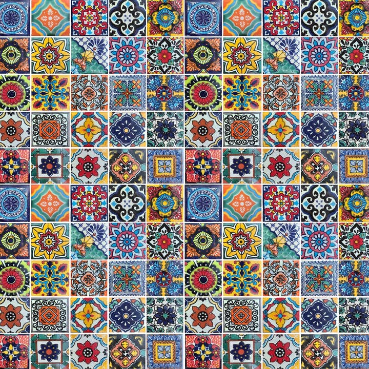 Talavera Florida - Wholesale Wall Tile - Traditional Mexican Talavera Tiles for Floor and Backsplash
