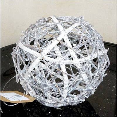 ISB53731- 5in Sparkle Twig Ball for wholesale by Impressive Enterprises, Inc.