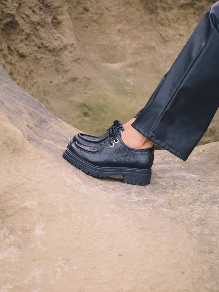 Sort Chunky Sko for engroshandel hos Jutelaune