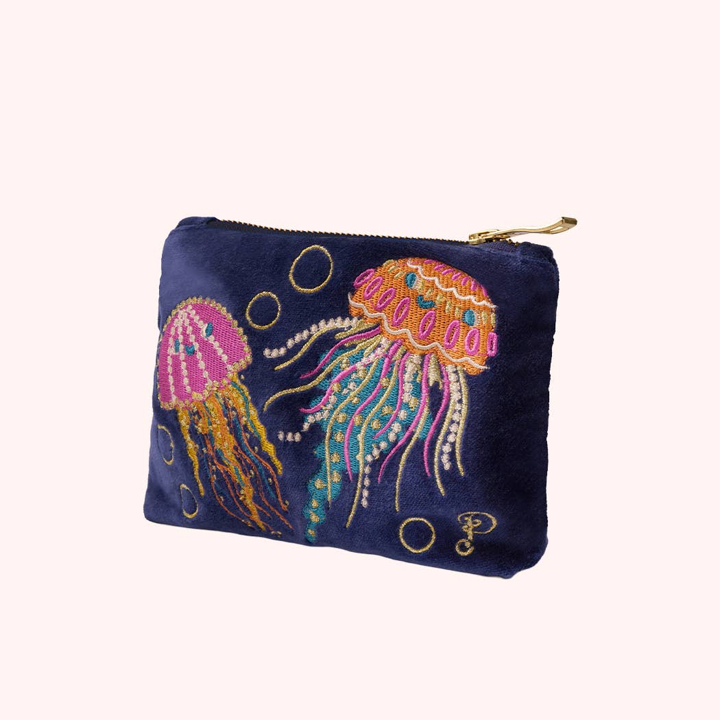 Powder Design - Europe - Wholesale Pouch - Women's - Velvet Mini Pouch - Jolly Jellies - Navy