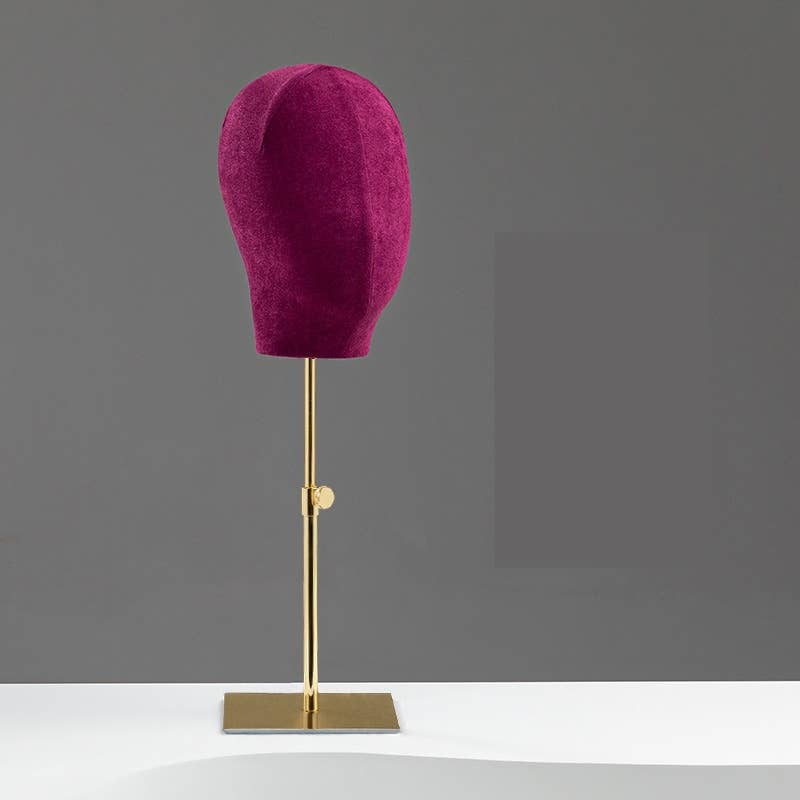 PEACH ACCESSORIES - Vendita all'ingrosso Espositori e vetrine per gioielli - Supporto per testine di visualizzazione regolabili (placcatura nera)6