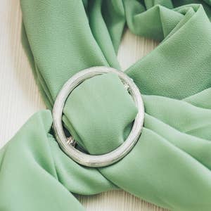 Celtic Plait Scarf Ring, Celtic Knot Scarf Ring, Handmade, in Fine Pewter,  by William Sturt