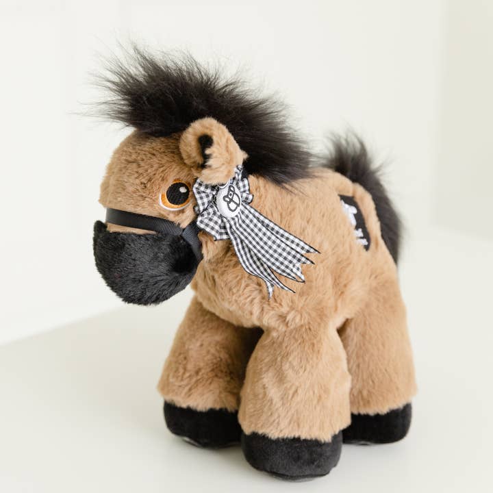 Piccoli Horses - Wholesale Stuffed/plush toy – Kids & baby - ENGLISH PONY — BROWN/BLACK1