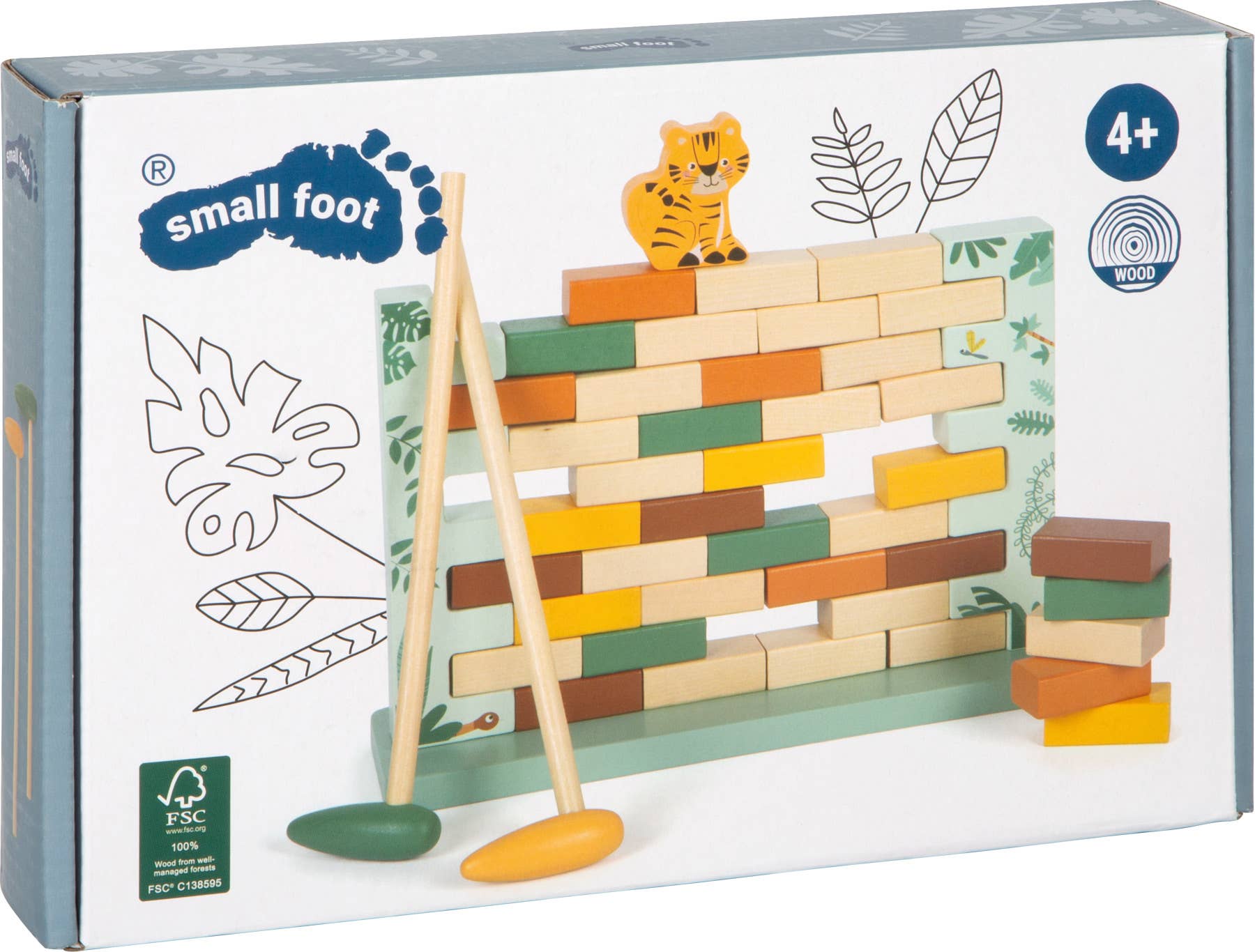small foot - Wholesale Wood Toy - Kids - Wobbling Wall "Safari" | Board Games | Wooden Toys7