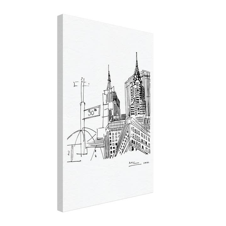 Creations Awol - Wholesale Art Print - New York City Art, Iconic Skyscrapers: Canvas Print11