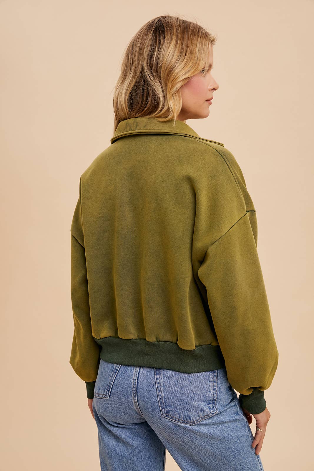 In Loom - Wholesale Sweatshirt - Women's - CROPPED POLO PULLOVER8