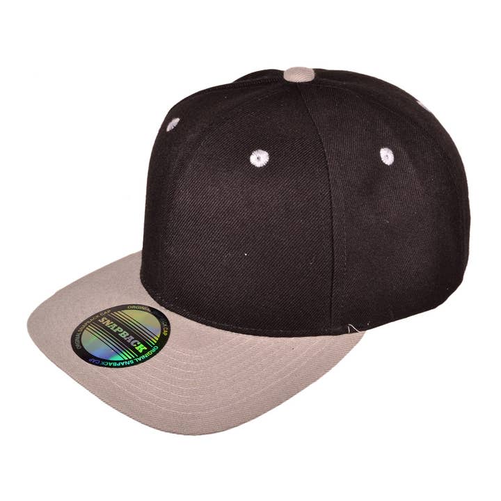 Buck Wholesale – wholesale Flat-brimmed cap – Unisex – Blank Snapback Hats - Flat Bill Plain Vintage Snapbacks