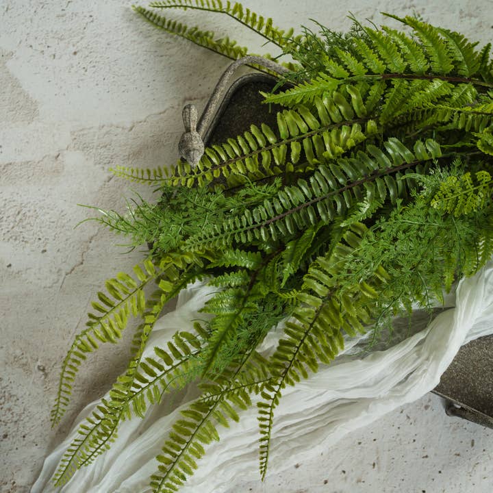 Ragon House - Wholesale Artificial Plant - 32" LACEY FERN HANGING BUSH