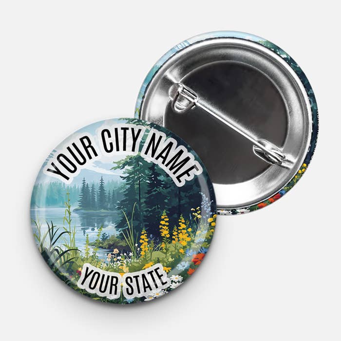 Bouton pinback personnalisé - Bouton porte-nom de 1,75 pouces personnalisé pour la vente par Aphrodite Bookclub