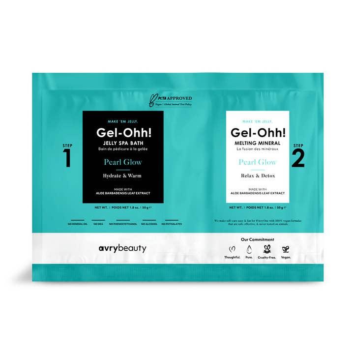 AvryBeauty - Wholesale Nailcare Set - Gel-Ohh! Jelly Spa Pedi Bath - Pearl Glow0
