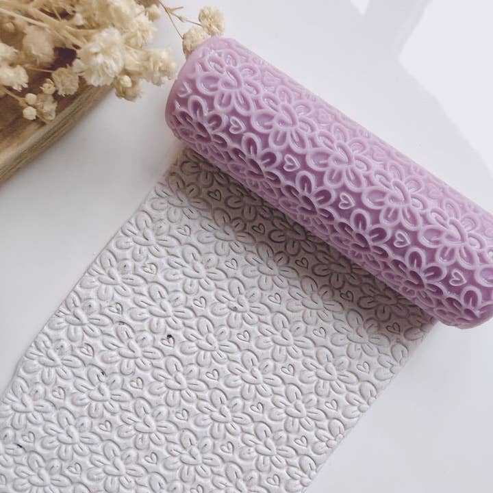 Bloemenharten Textuurroller for wholesale by S.I. Originals