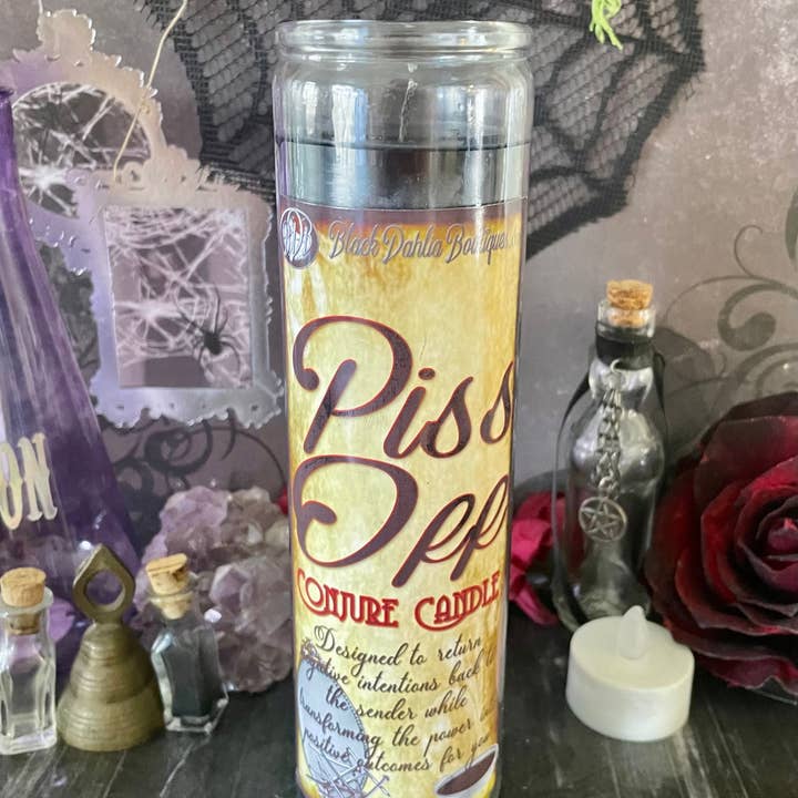Black Dahlia Boutiques - Wholesale Votive kaars - Piss Off omkeer/Banishing Spreuk Toveren Kaars