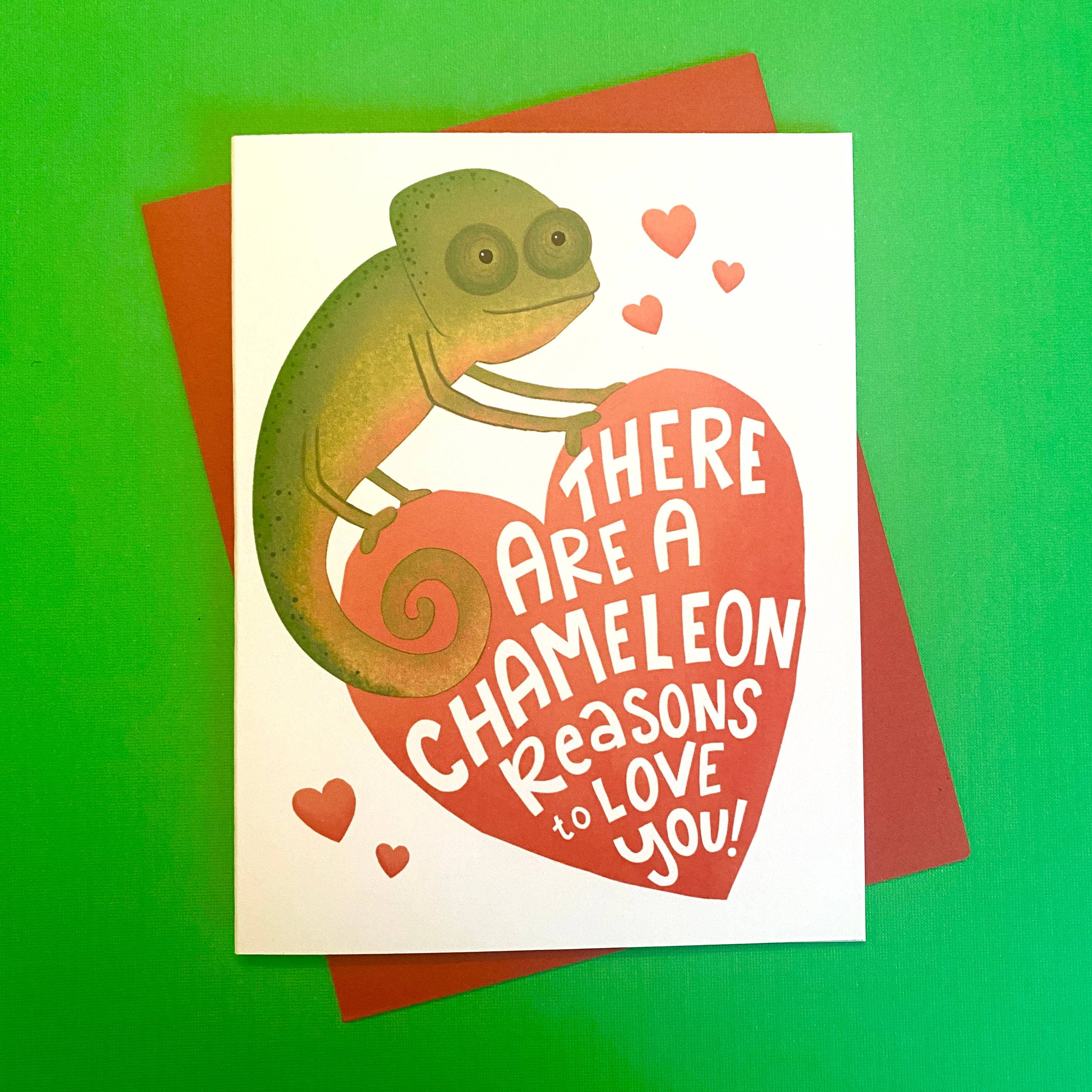 Fox Card Co - Wholesale Valentine's Day Card - Valentines Day Chameleon Card1